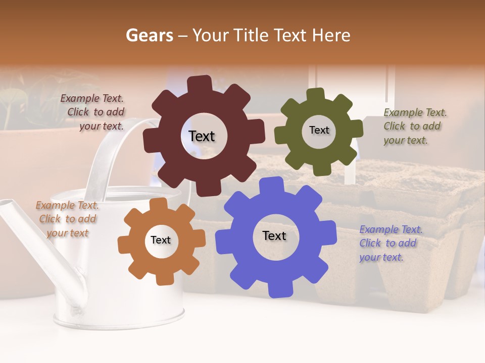 Symbol Gain Market PowerPoint Template