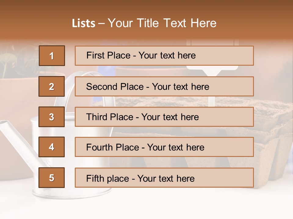Symbol Gain Market PowerPoint Template