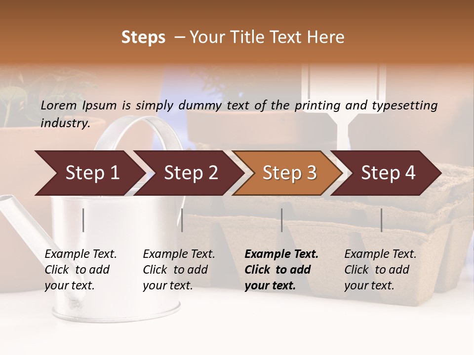 Symbol Gain Market PowerPoint Template
