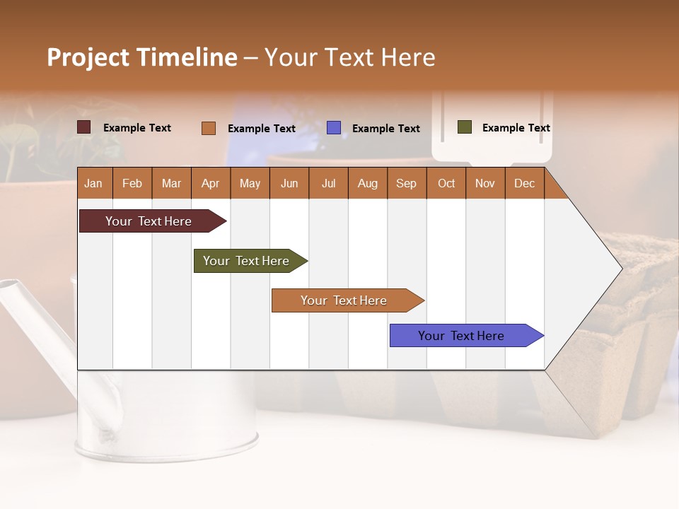 Symbol Gain Market PowerPoint Template