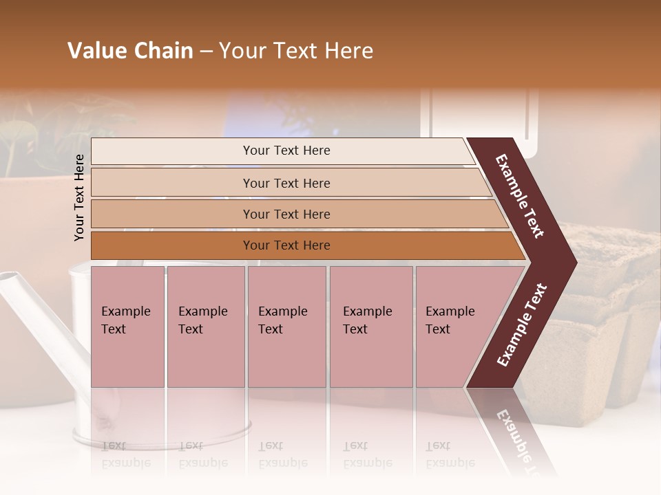 Symbol Gain Market PowerPoint Template