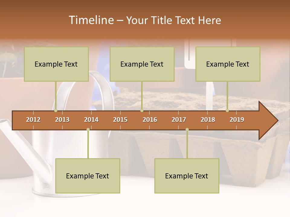 Symbol Gain Market PowerPoint Template