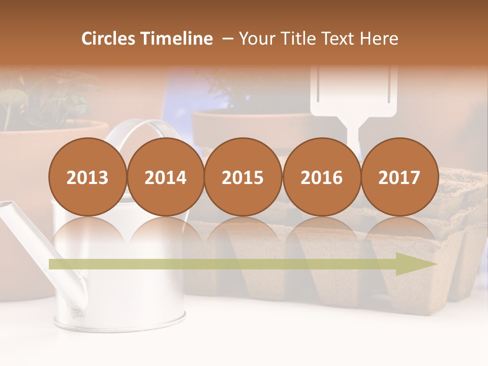 Symbol Gain Market PowerPoint Template