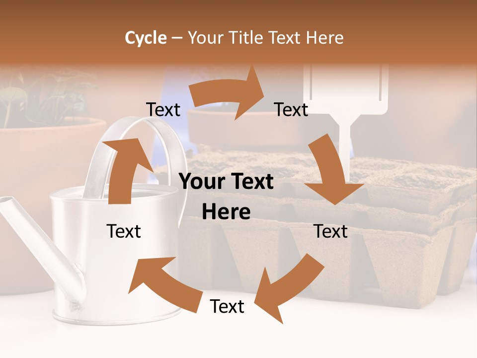 Symbol Gain Market PowerPoint Template