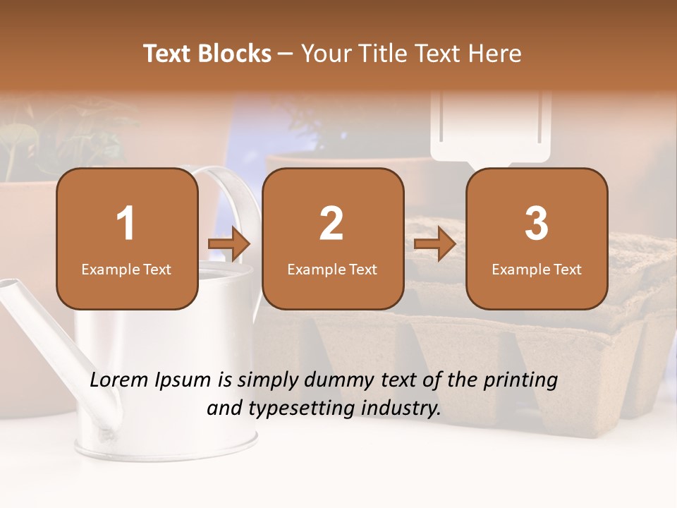 Symbol Gain Market PowerPoint Template