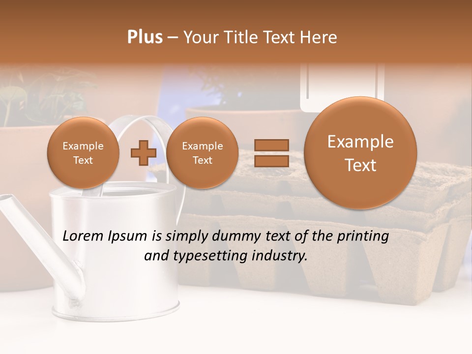 Symbol Gain Market PowerPoint Template