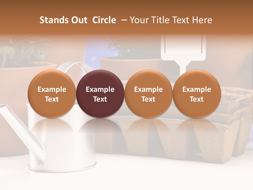 Symbol Gain Market PowerPoint Template