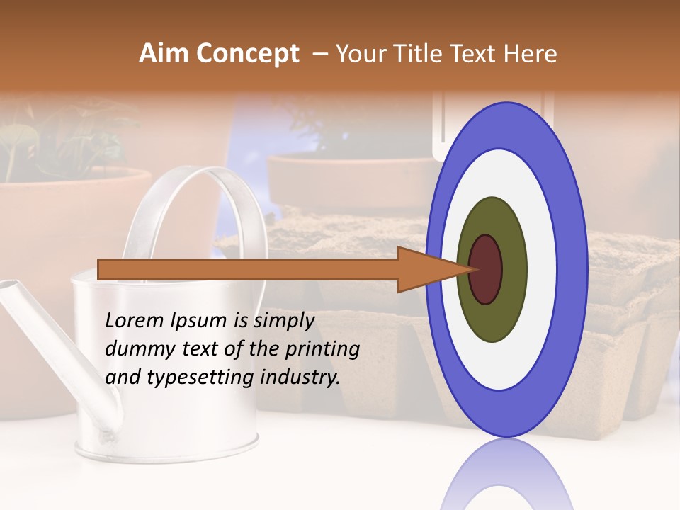 Symbol Gain Market PowerPoint Template