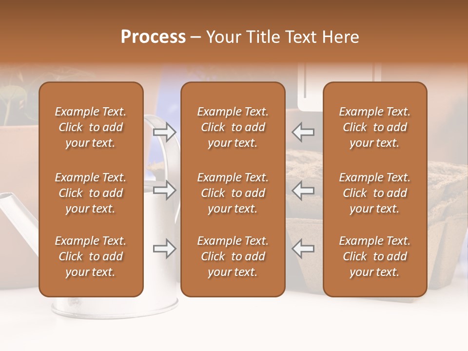 Symbol Gain Market PowerPoint Template