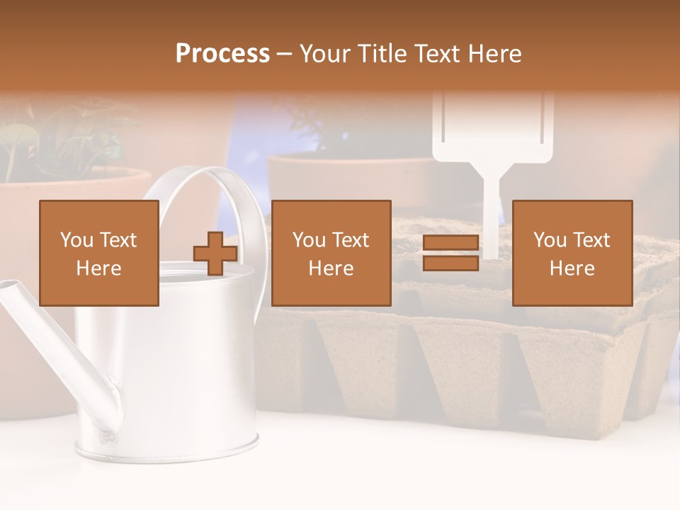 Symbol Gain Market PowerPoint Template