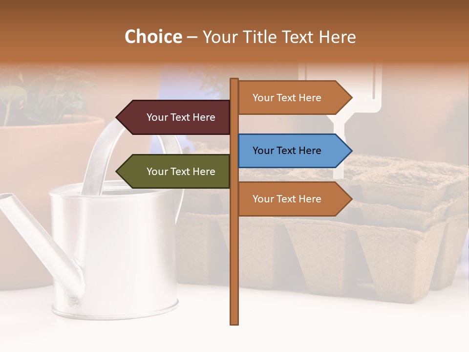 Symbol Gain Market PowerPoint Template