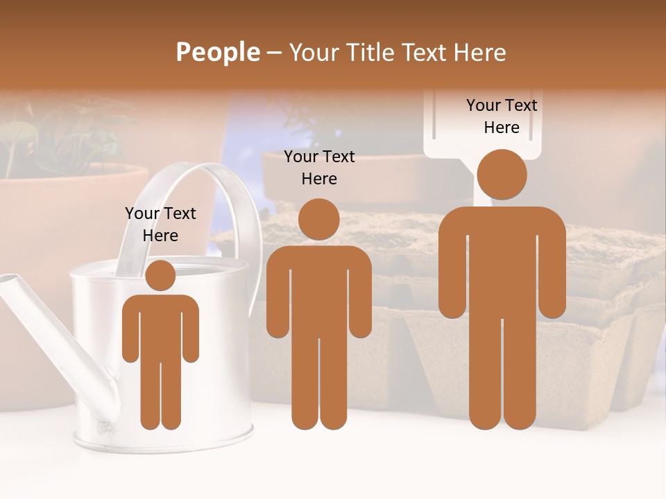 Symbol Gain Market PowerPoint Template