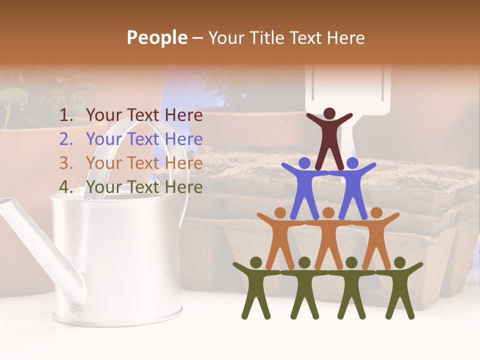 Symbol Gain Market PowerPoint Template