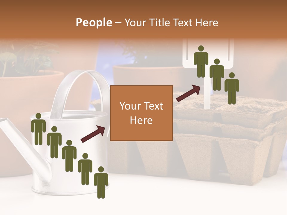 Symbol Gain Market PowerPoint Template