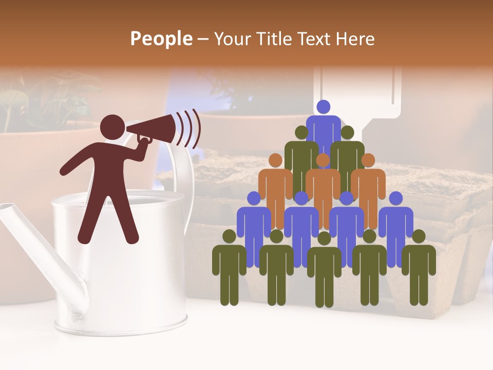 Symbol Gain Market PowerPoint Template