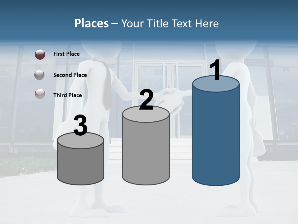 Background Suit Blue PowerPoint Template