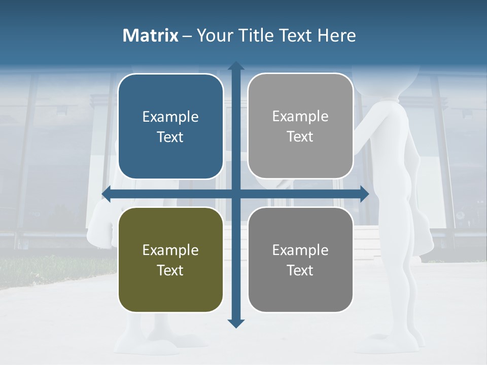 Background Suit Blue PowerPoint Template