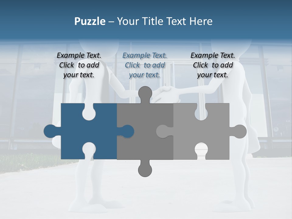 Background Suit Blue PowerPoint Template