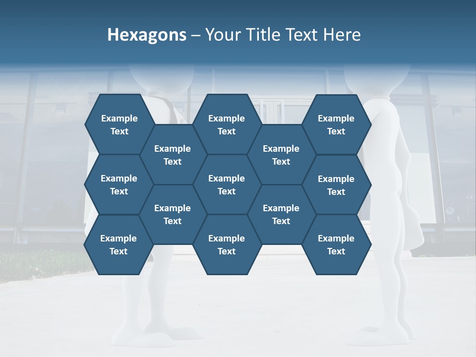 Background Suit Blue PowerPoint Template