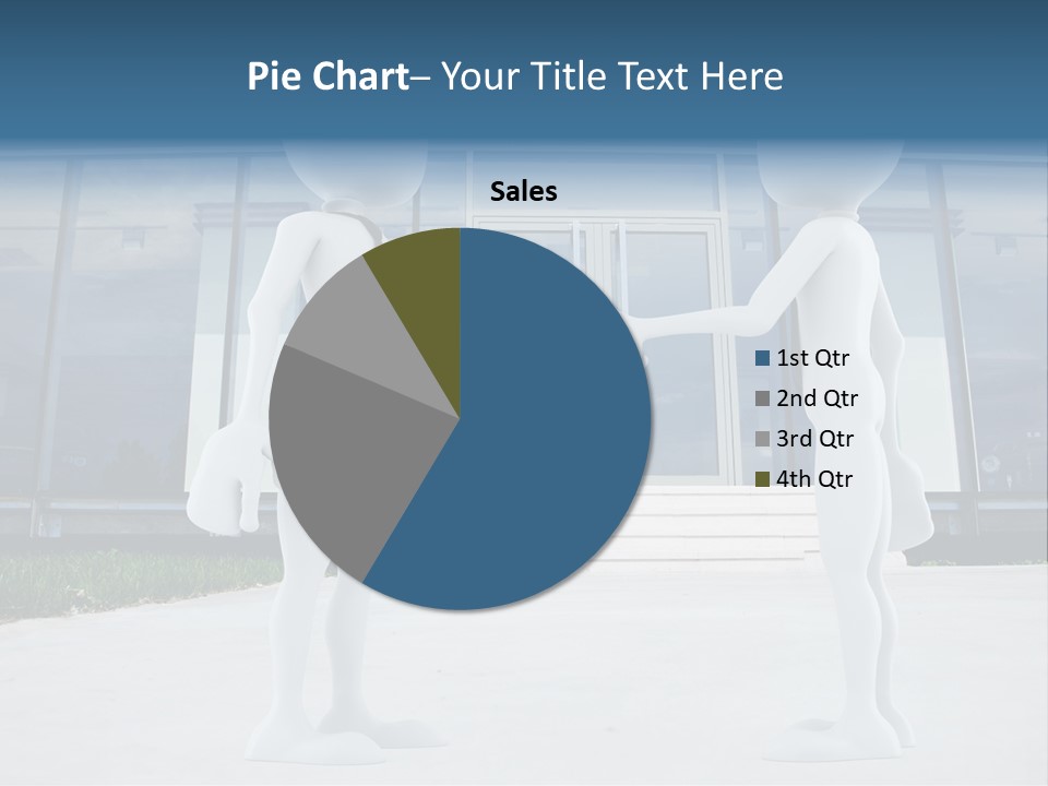 Background Suit Blue PowerPoint Template