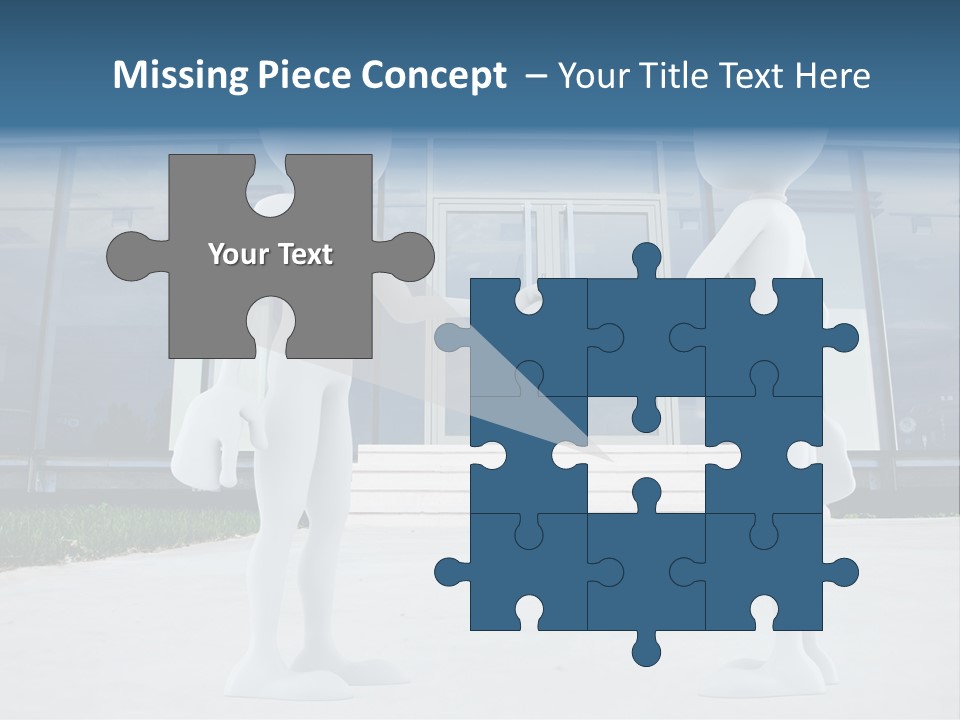 Background Suit Blue PowerPoint Template