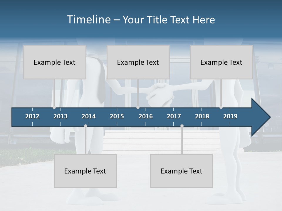 Background Suit Blue PowerPoint Template