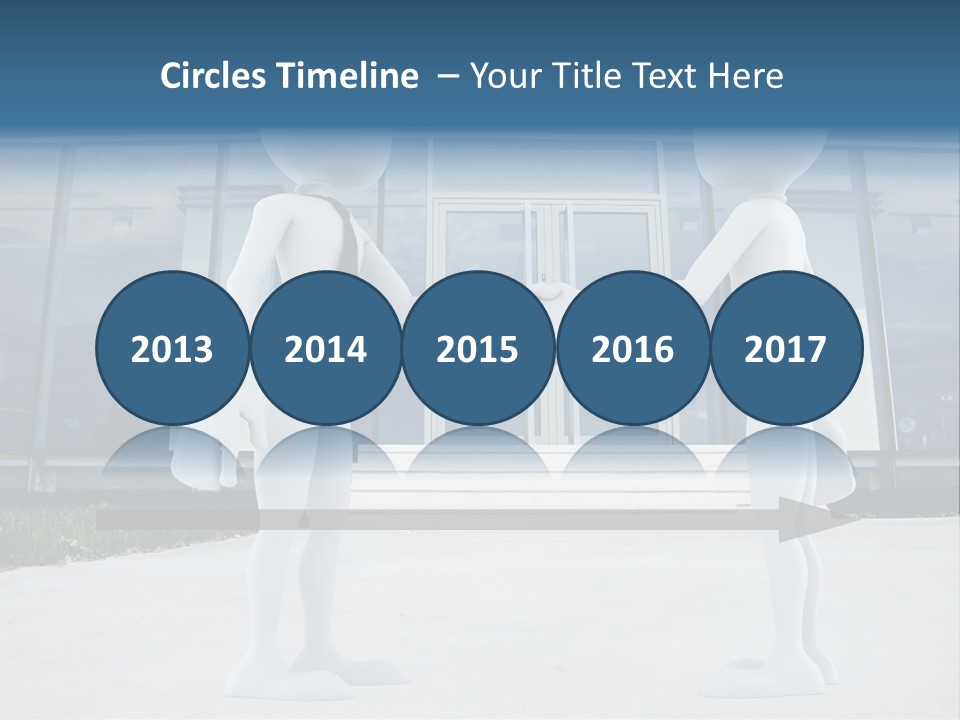 Background Suit Blue PowerPoint Template