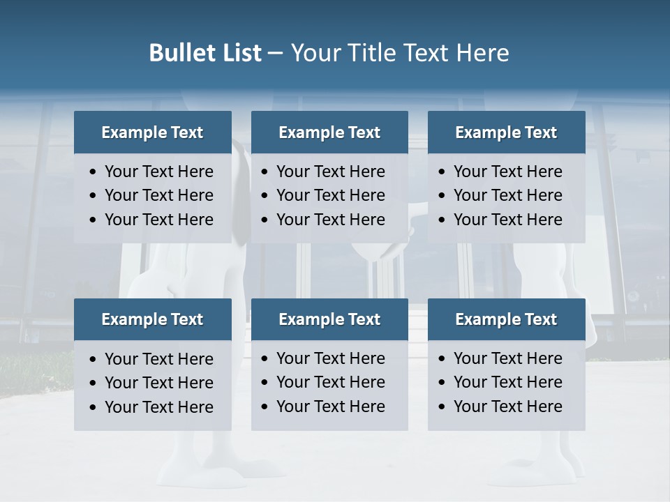 Background Suit Blue PowerPoint Template