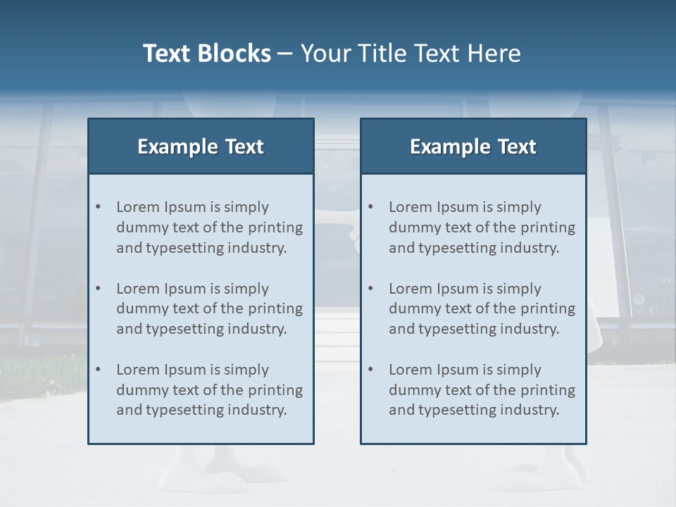 Background Suit Blue PowerPoint Template