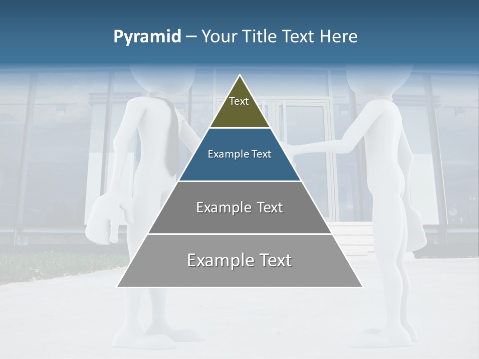 Background Suit Blue PowerPoint Template