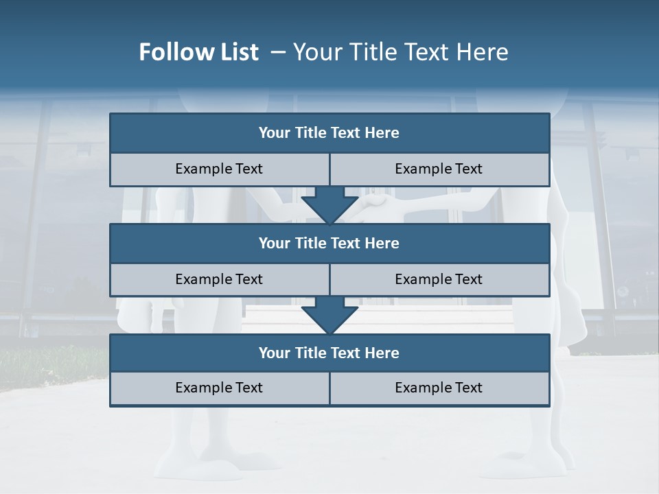 Background Suit Blue PowerPoint Template