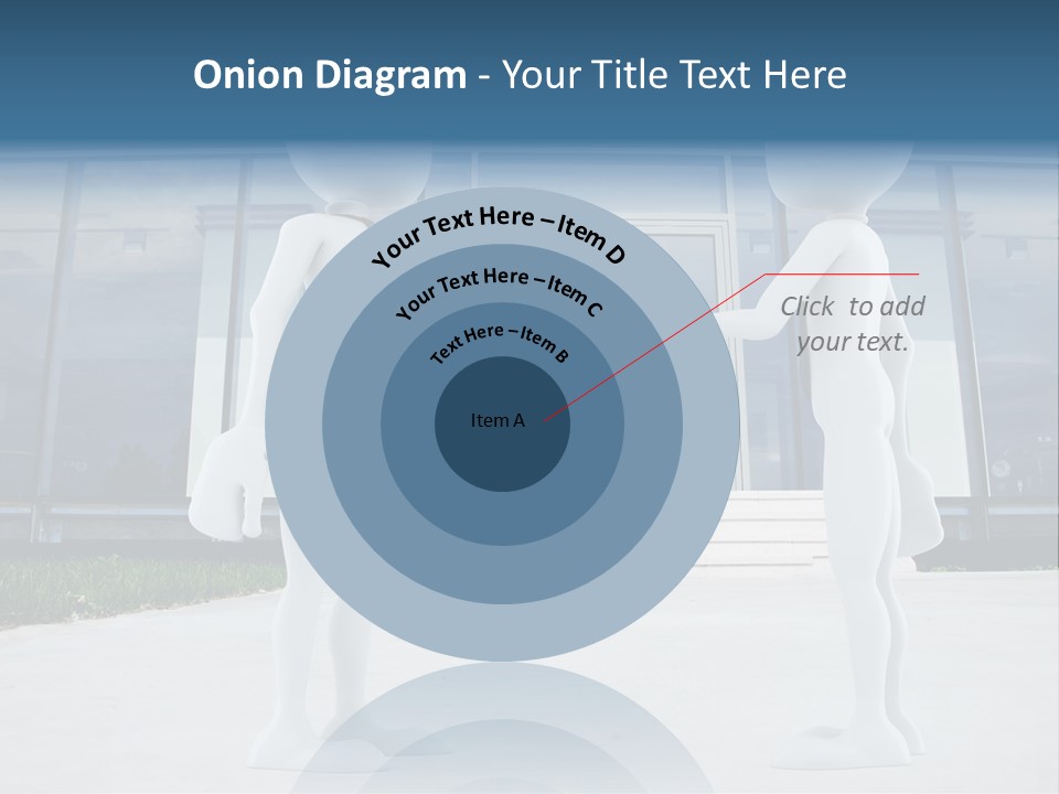 Background Suit Blue PowerPoint Template