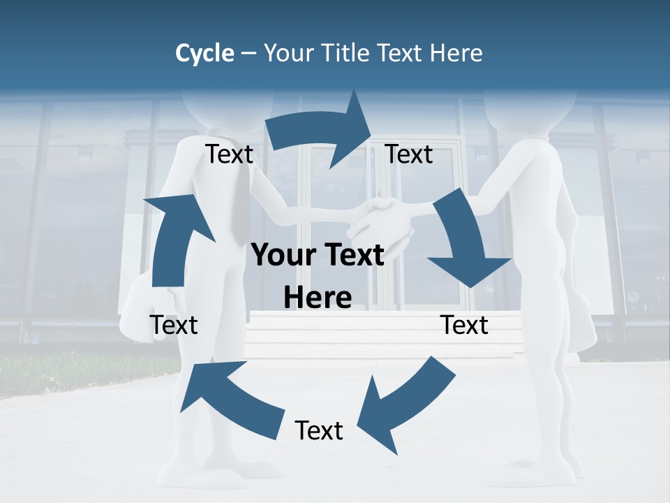 Background Suit Blue PowerPoint Template