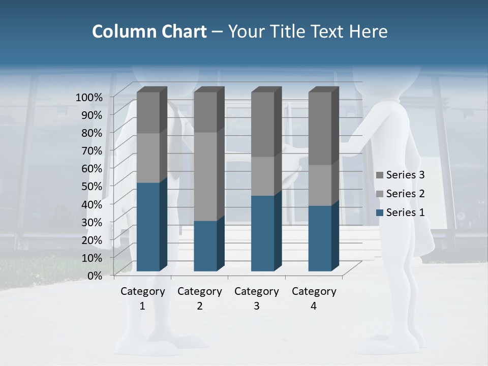 Background Suit Blue PowerPoint Template