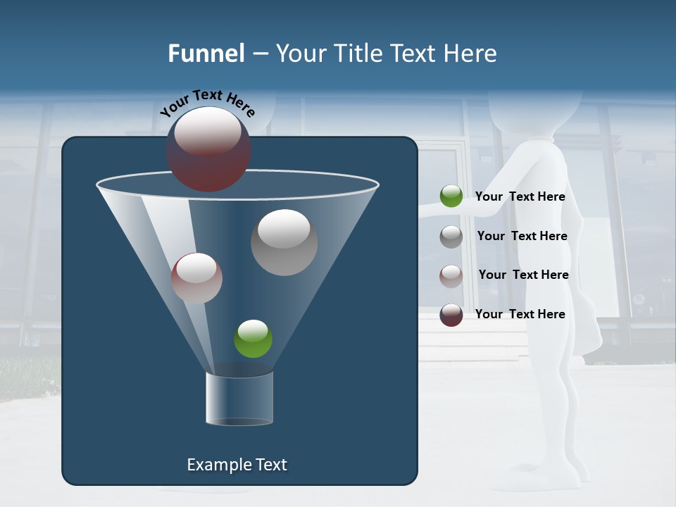 Background Suit Blue PowerPoint Template