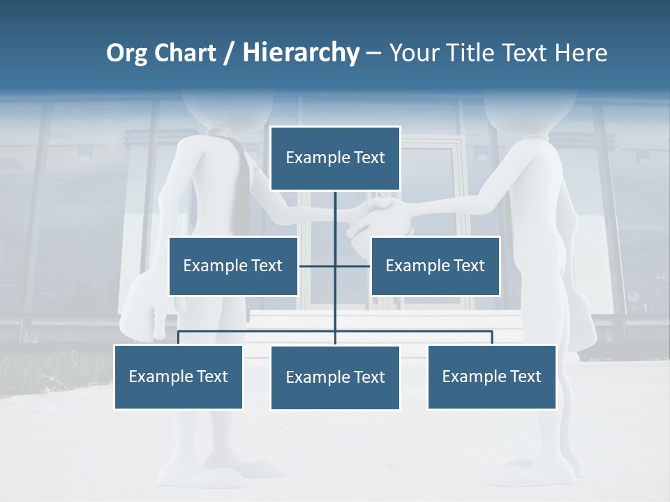 Background Suit Blue PowerPoint Template