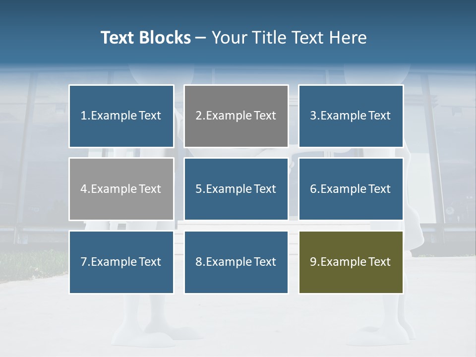 Background Suit Blue PowerPoint Template