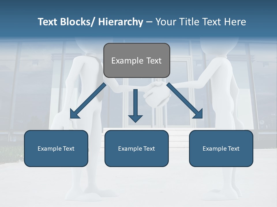 Background Suit Blue PowerPoint Template