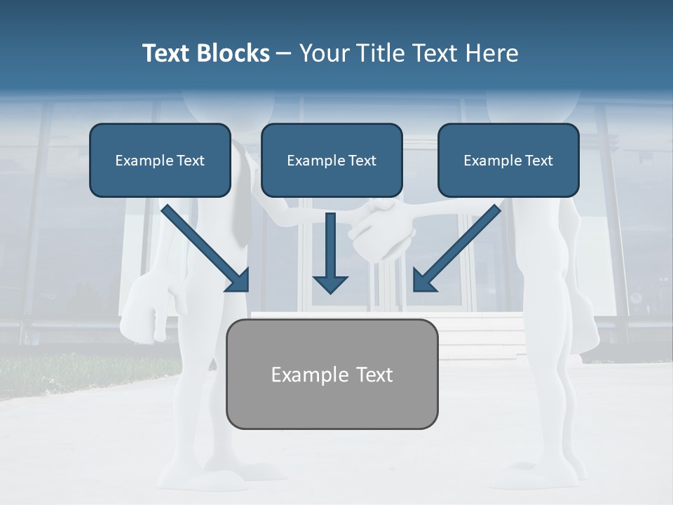 Background Suit Blue PowerPoint Template