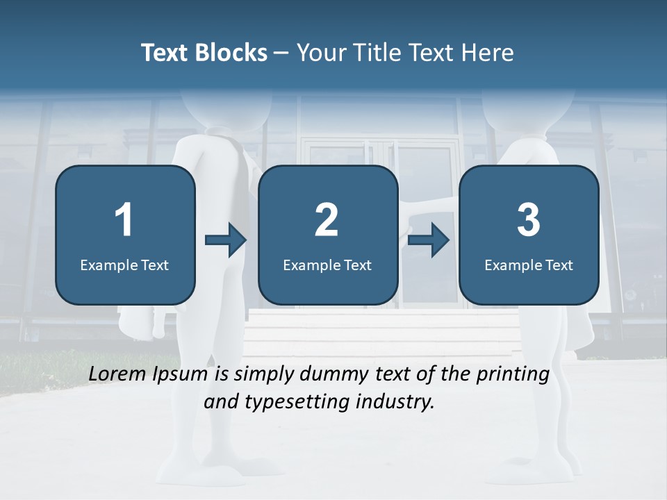 Background Suit Blue PowerPoint Template