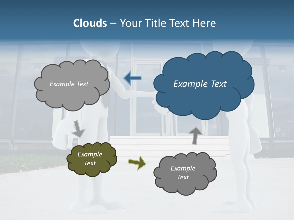 Background Suit Blue PowerPoint Template