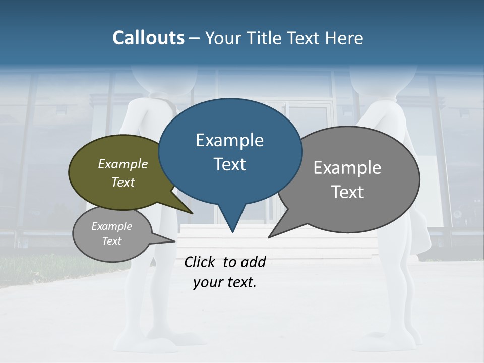 Background Suit Blue PowerPoint Template