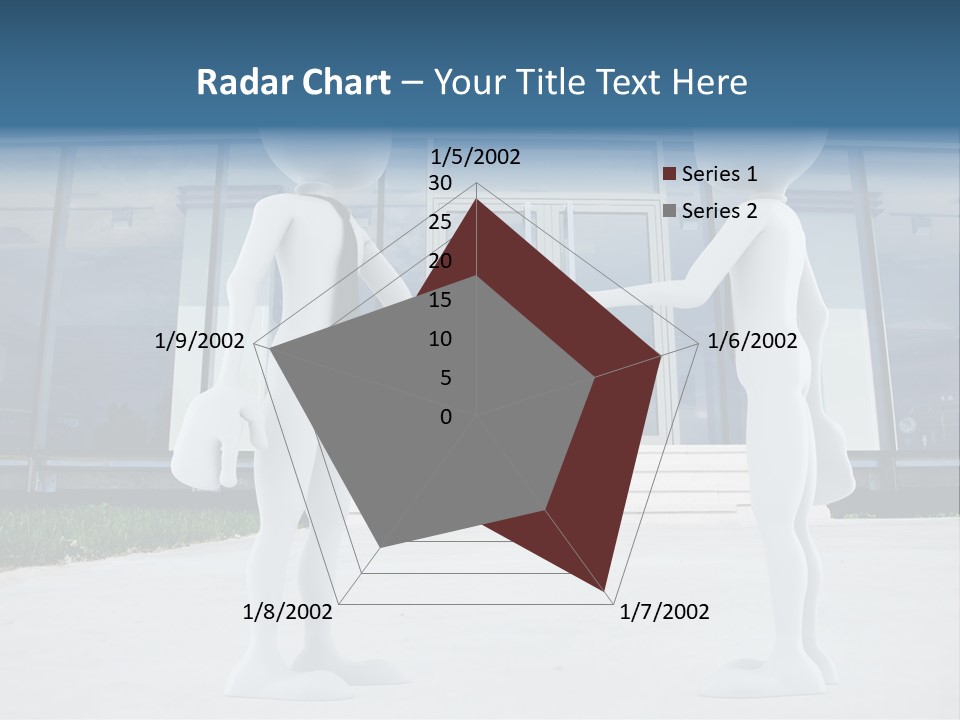 Background Suit Blue PowerPoint Template