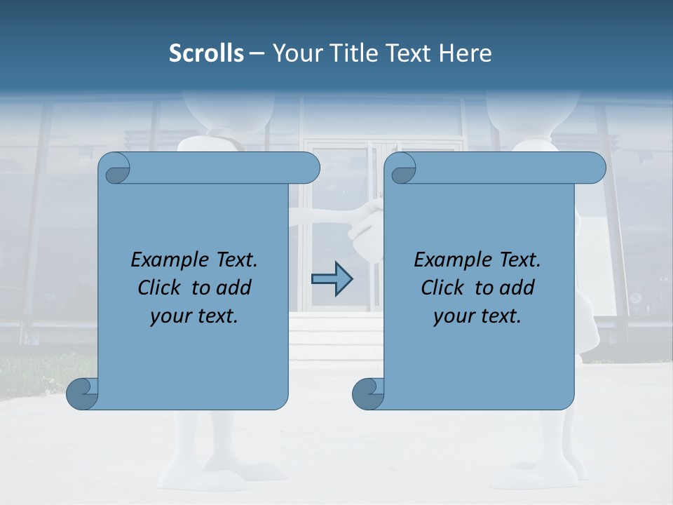 Background Suit Blue PowerPoint Template