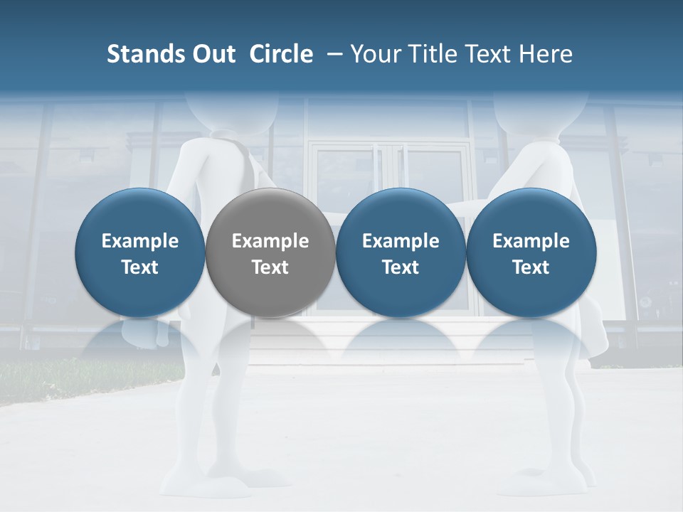 Background Suit Blue PowerPoint Template