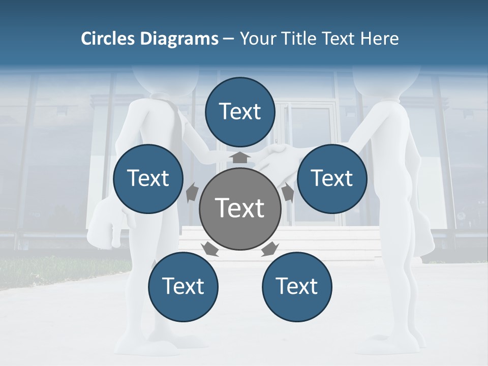 Background Suit Blue PowerPoint Template