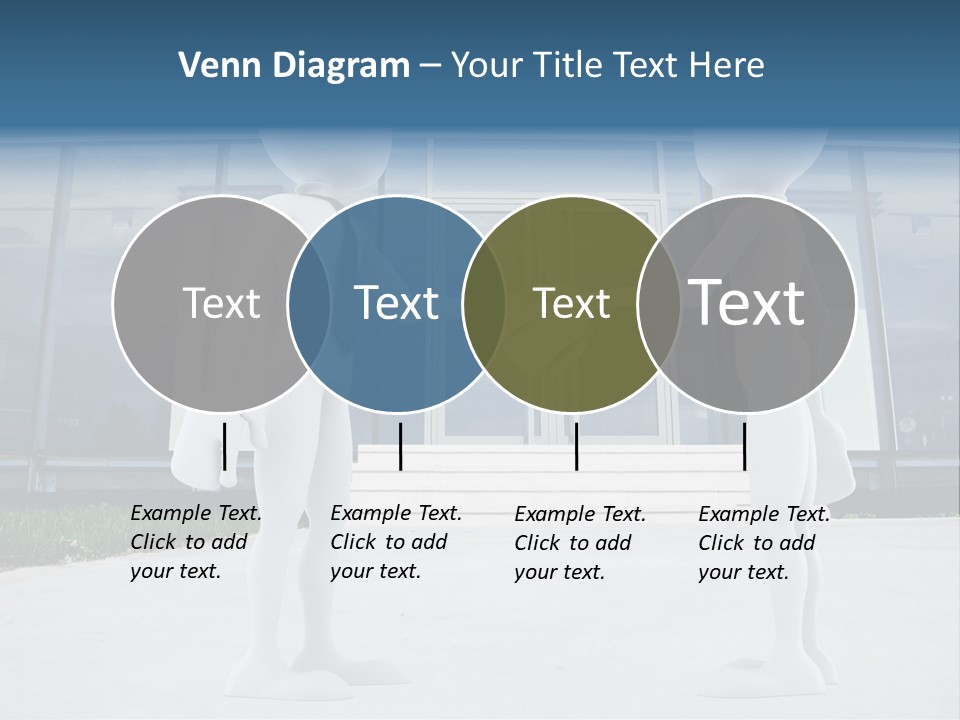 Background Suit Blue PowerPoint Template