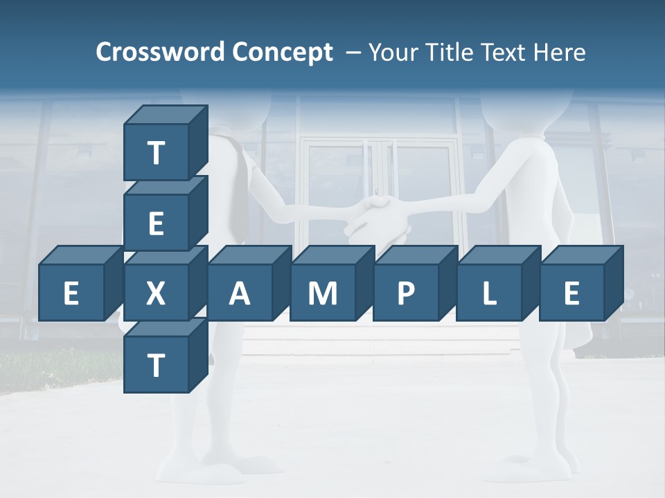 Background Suit Blue PowerPoint Template