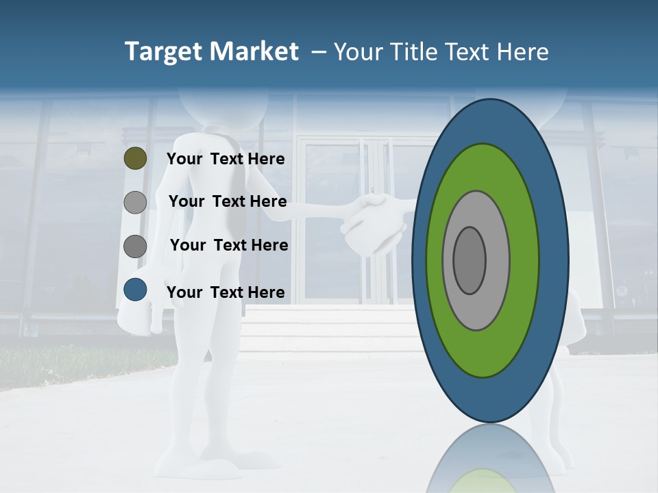 Background Suit Blue PowerPoint Template