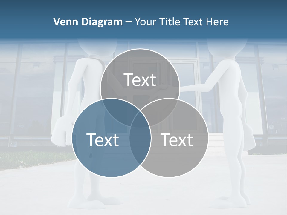 Background Suit Blue PowerPoint Template